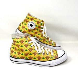 Converse Chuck Taylor Ctas HI Highland Yellow Canvas Sneakers Men's A02378C
